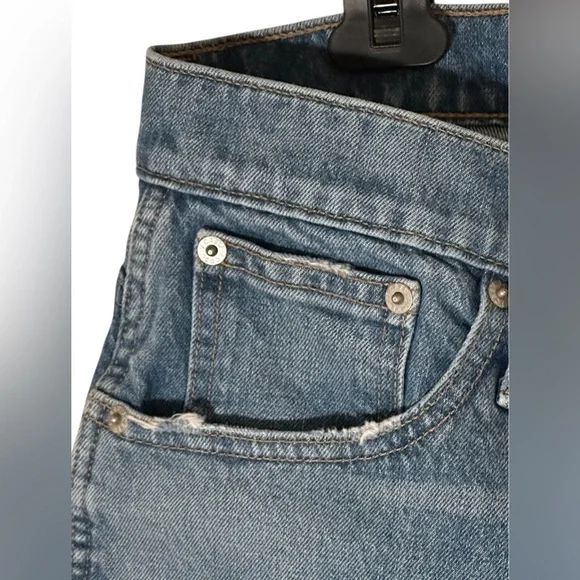 J. Crew Vintage Straight Leg Jeans - Blue, size 31 T. - Picture 3 of 7